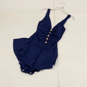 Longitude swim dress